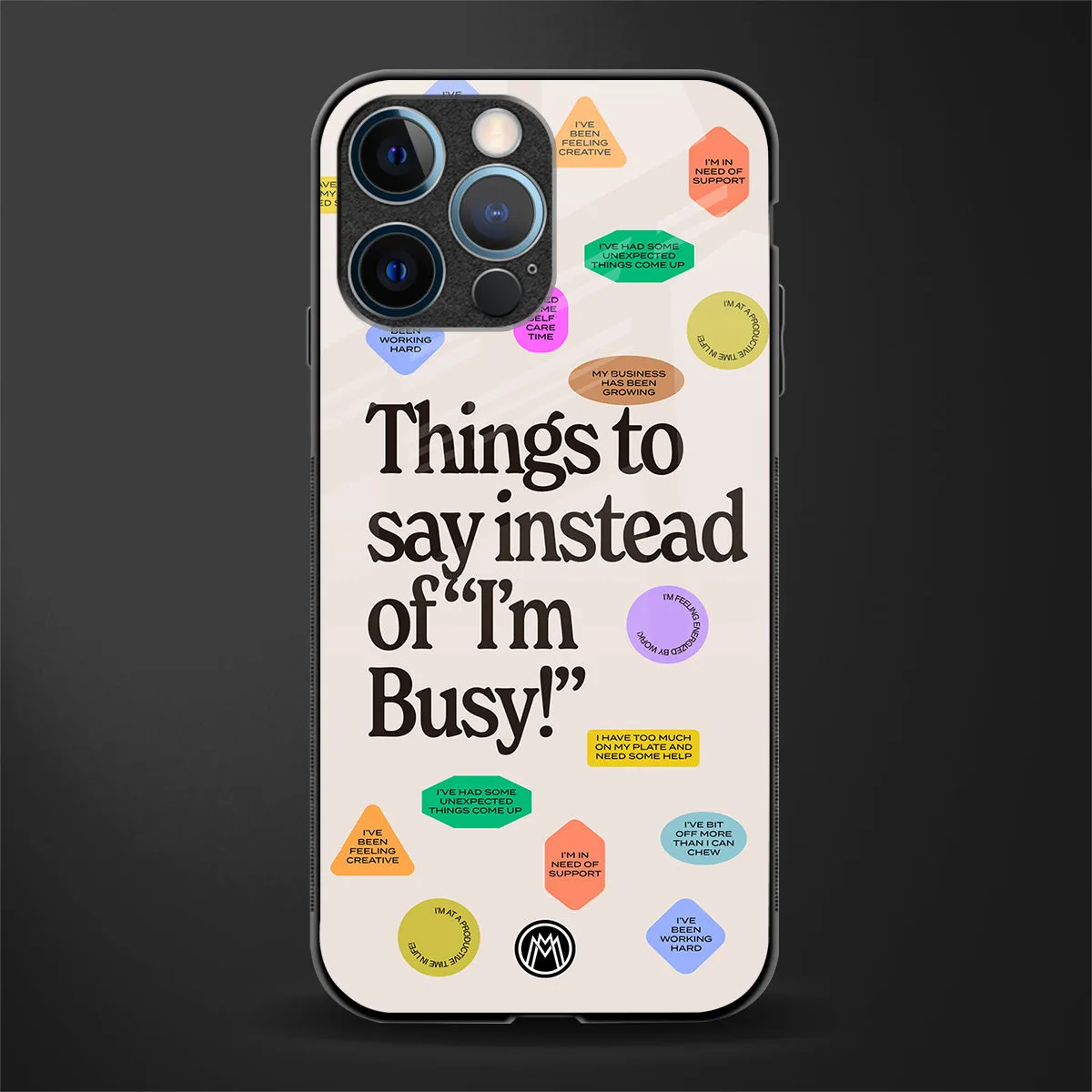 10 Things To Say Phone Case for IPhone 12 Pro | Glass Case