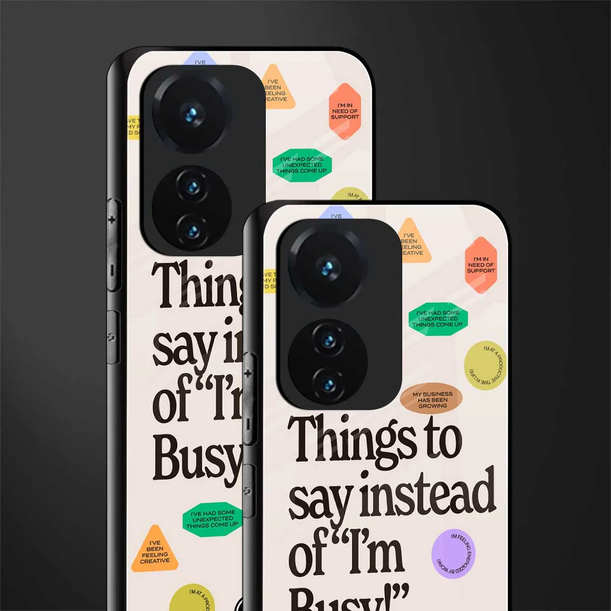 10 Things To Say Phone Case for Vivo T1 44W 4G | Glass Case