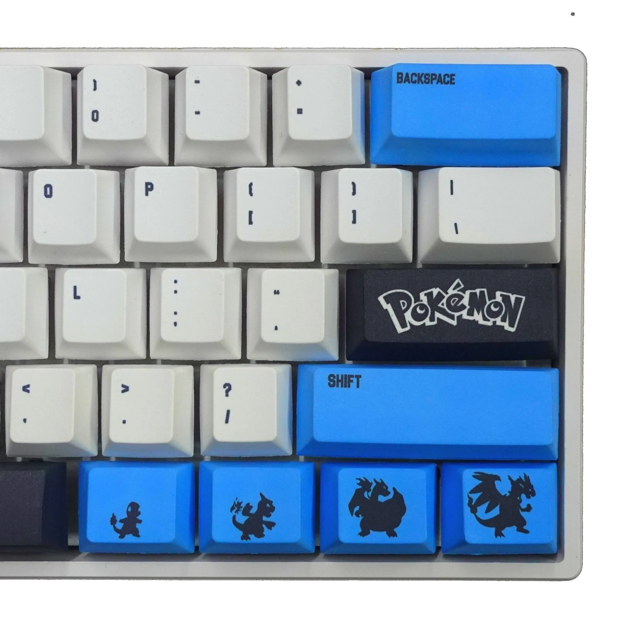 109 keys Pokemon Keycaps | Charizard X Keycaps | Cool Anime Keycap Sets Keyboard