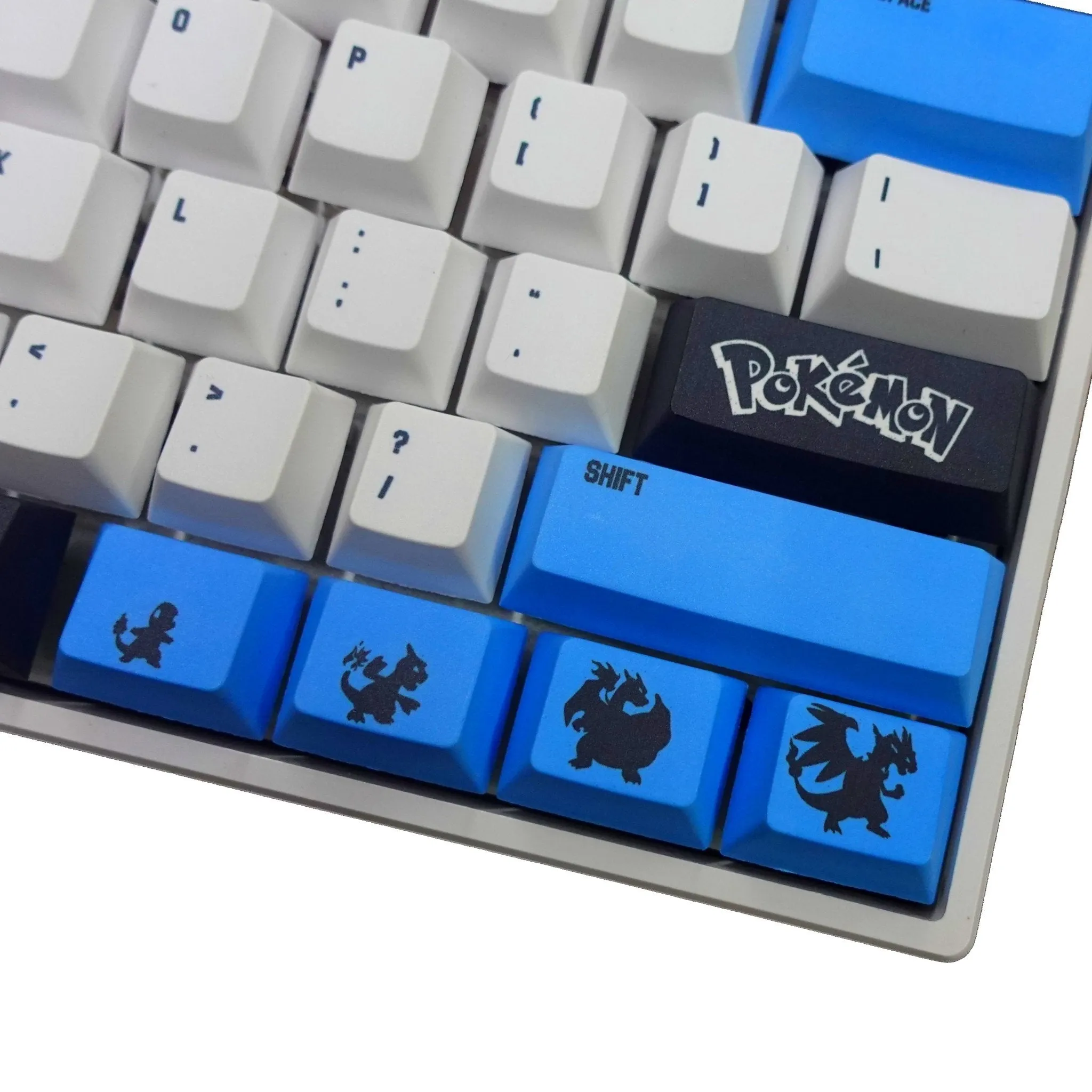 109 keys Pokemon Keycaps | Charizard X Keycaps | Cool Anime Keycap Sets Keyboard