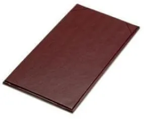 11" x 4 1/4" - Plaza Menu Covers (25 covers/pack) - 1 Panel / 1 View - Black