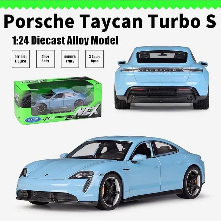 1:24 Porsche Taycan Turbo S Alloy Model Car