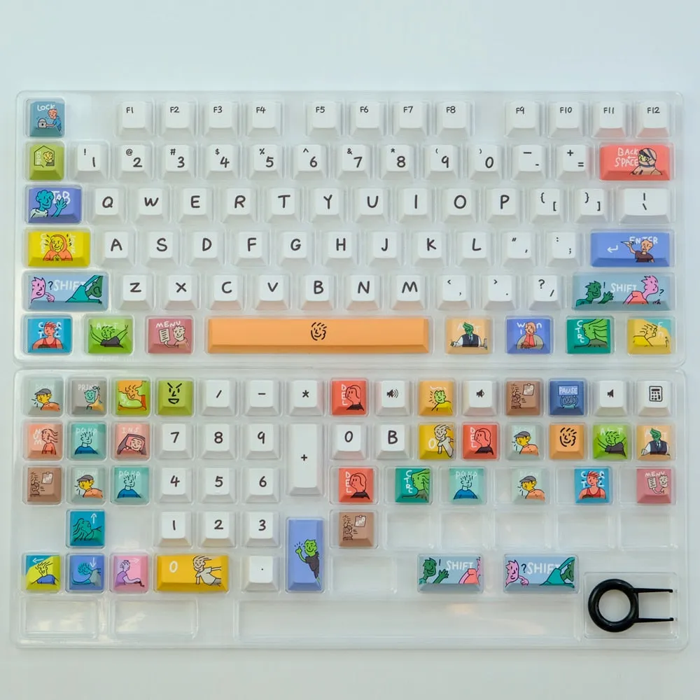 129 Keys Anime Keycaps |  Cherry Profile | Mechanical Keyboard Keycap For MX Switch