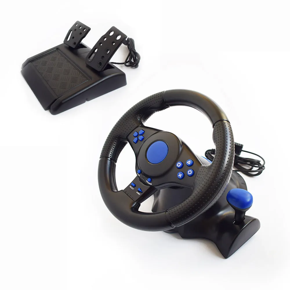 180° Universal Gaming Racing Wheel with Shifter & Pedals for PS3 / PS4 / PC / Xbox One / Switch