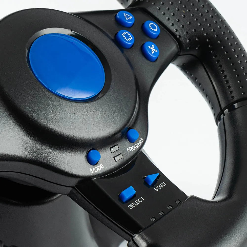 180° Universal Gaming Racing Wheel with Shifter & Pedals for PS3 / PS4 / PC / Xbox One / Switch