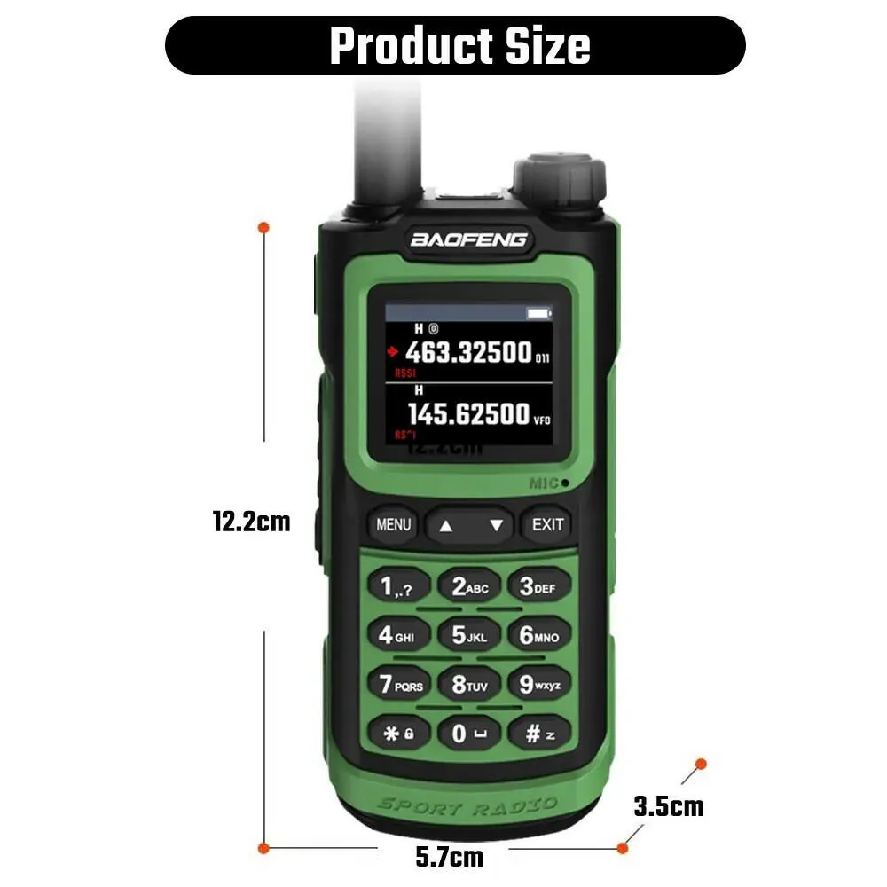 2023 Baofeng UV-G30 Pro V1 10W Walkie Talkie Four Bands Long Range Portable Ham Radios Copy Frequency Waterproof 2-Way Radio Ham