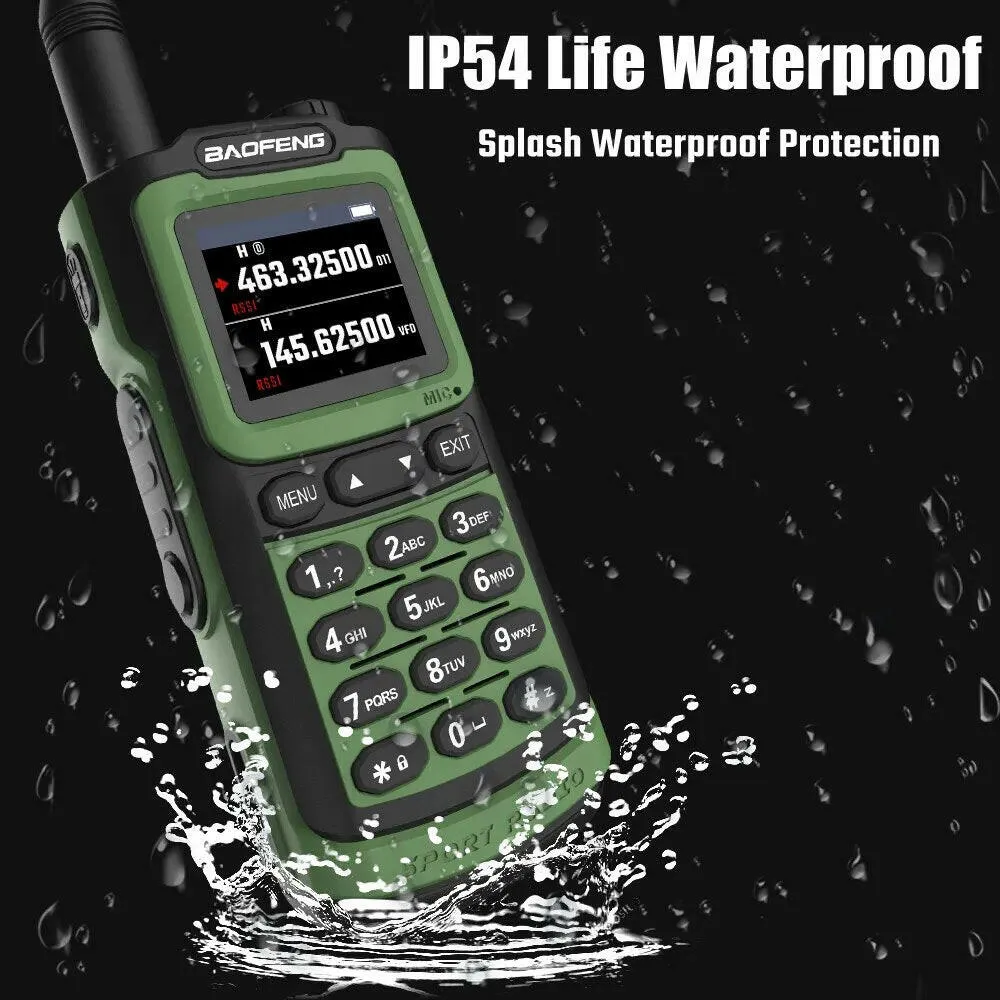 2023 Baofeng UV-G30 Pro V1 10W Walkie Talkie Four Bands Long Range Portable Ham Radios Copy Frequency Waterproof 2-Way Radio Ham