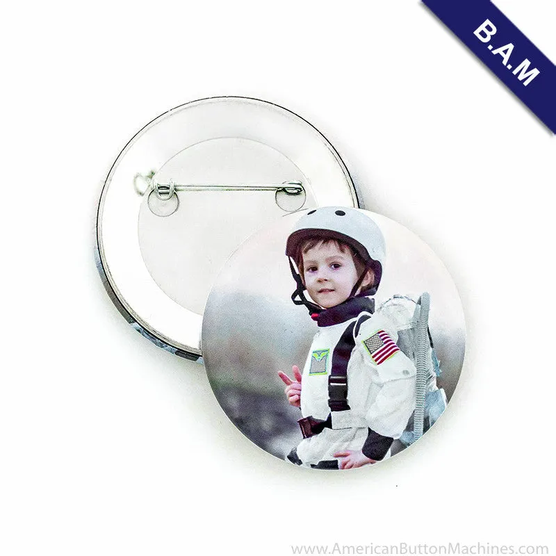 2.25" B.A.M. Pinback Button Set