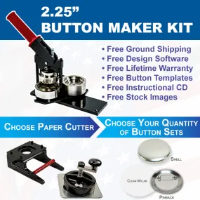 2.25" Button Maker Kit