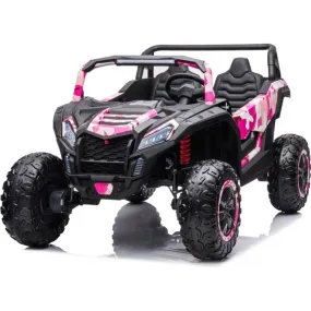 24V 4x4 Freddo Dune Buggy Buccaneer 2 Seater Ride on - Pink