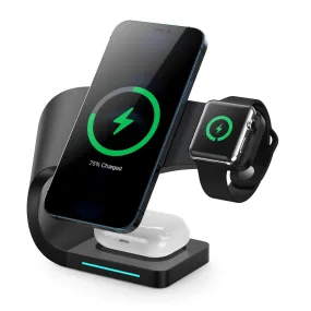 3 in 1 Magnetic Wireless Charger Stand iPhone 12 & 13