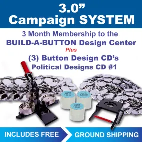 3 Inch Professional Campaign Button Maker Kit