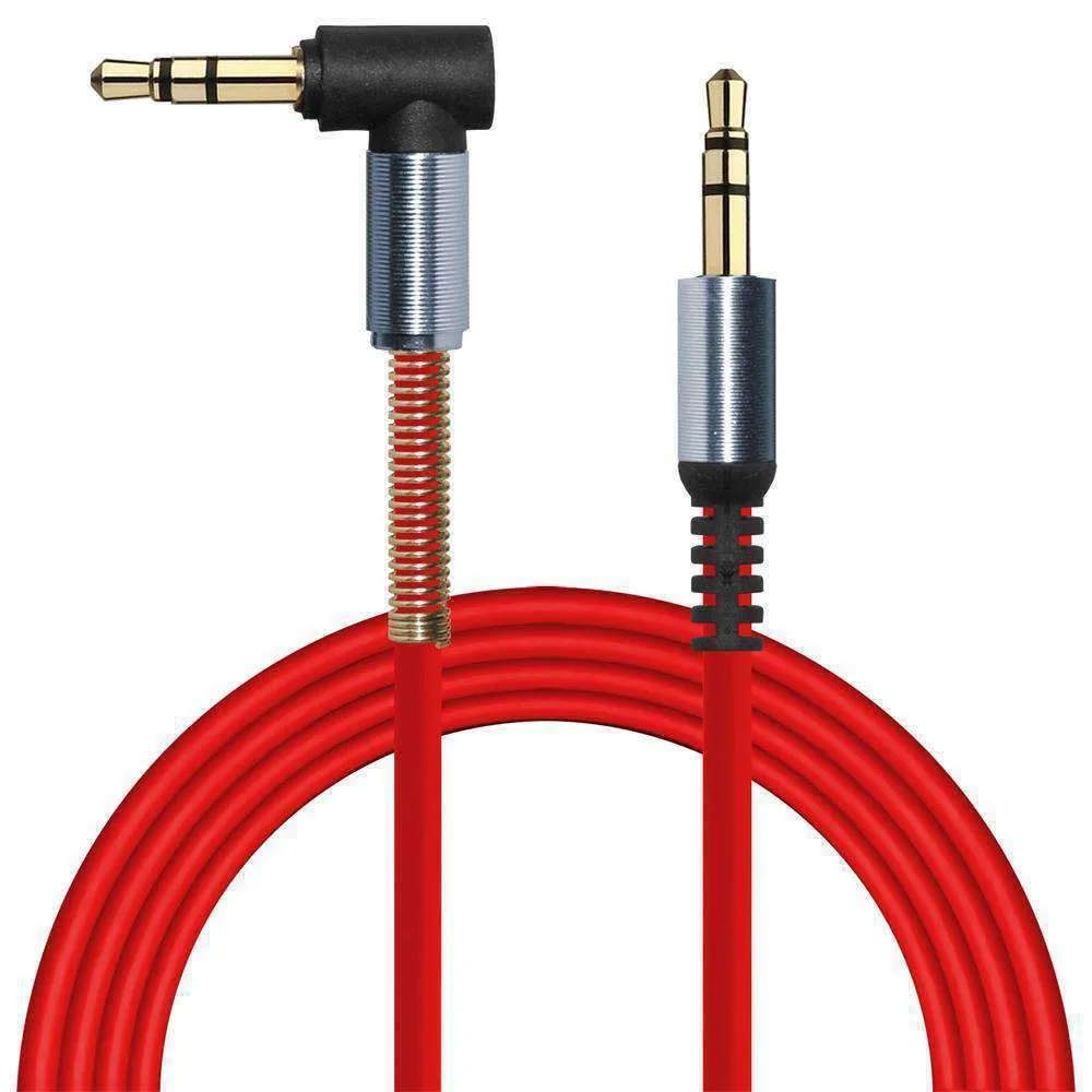 3.5mm Right Angle Stereo Auxiliary Cable 3 ft.