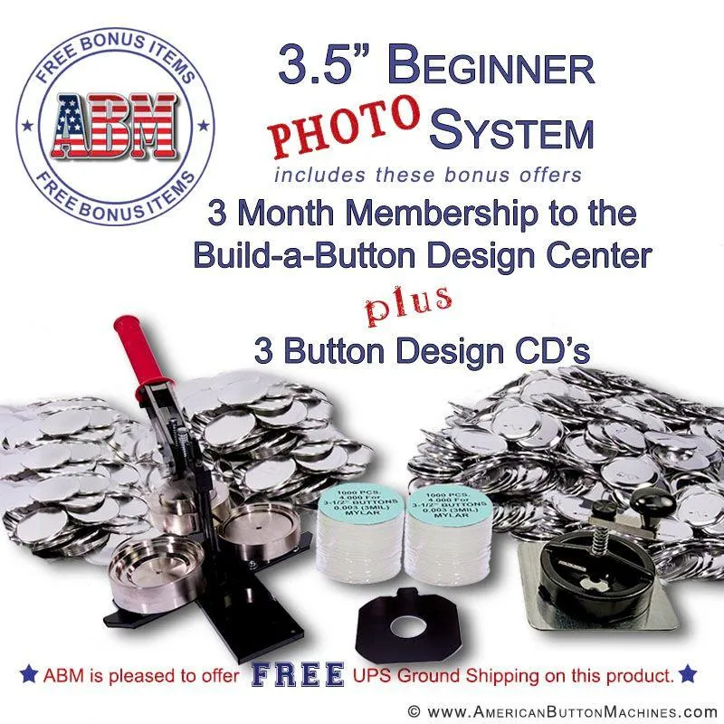 3.5" Photo Button Maker Kit