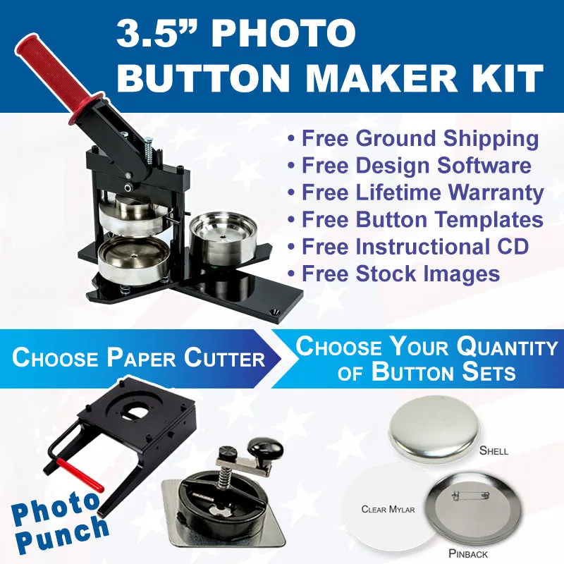 3.5" Photo Button Maker Kit