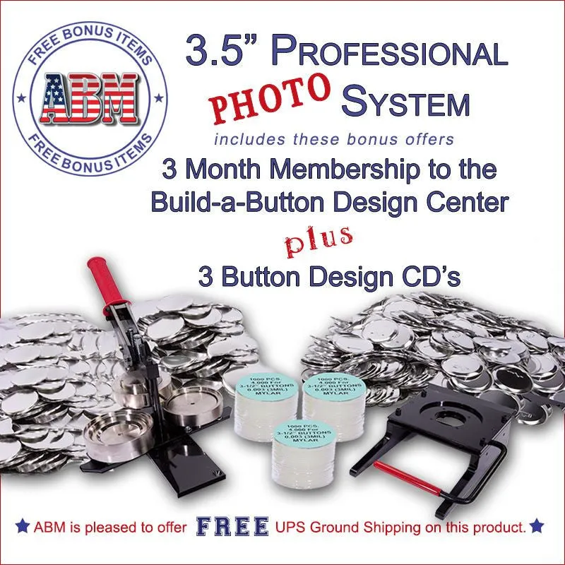 3.5" Photo Button Maker Kit