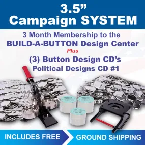 3.5" Professional Campaign Button Maker Kit