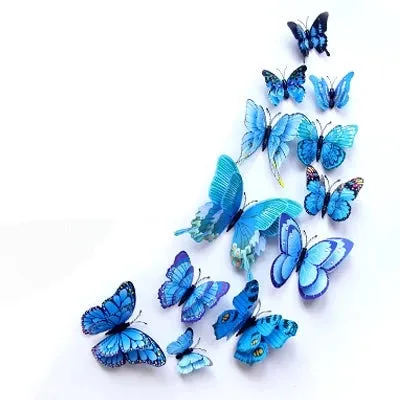 3D Simulation Butterfly Wall Stickers  Decorative Curtain Pendant