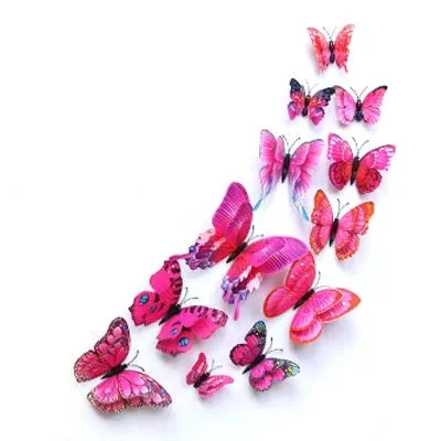 3D Simulation Butterfly Wall Stickers  Decorative Curtain Pendant