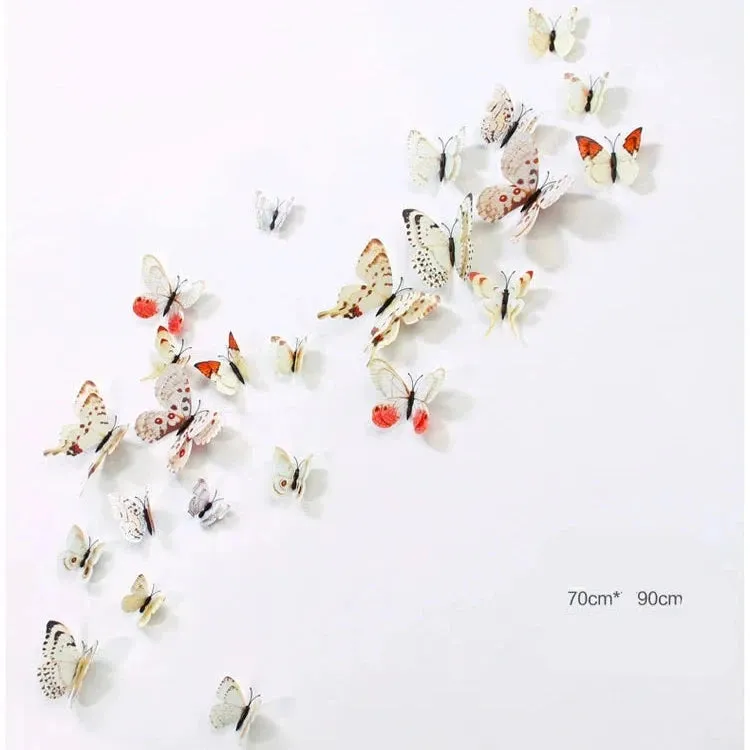 3D Simulation Butterfly Wall Stickers  Decorative Curtain Pendant