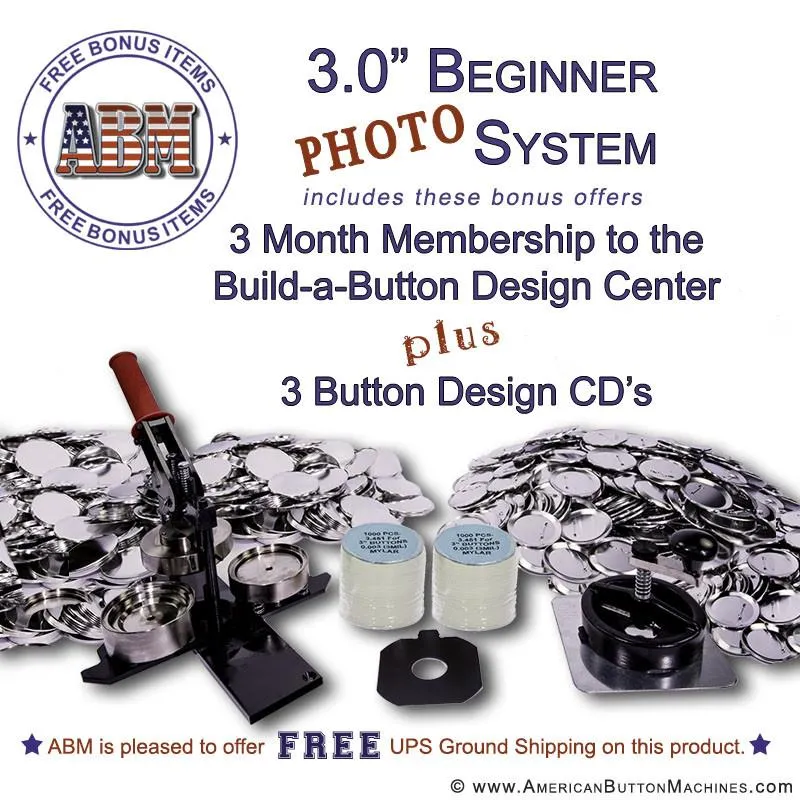 3" Photo Button Maker Kit