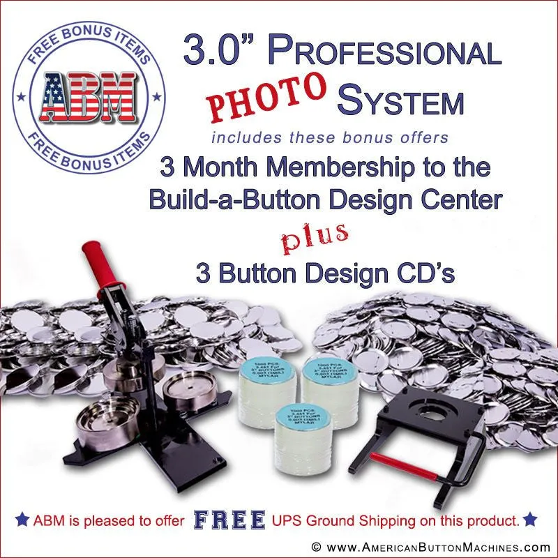 3" Photo Button Maker Kit