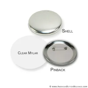 3" Pinback Button Set