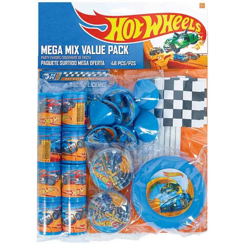 48pk Hot Wheels Wild Racer Mix Party Favor Mega Value Pack