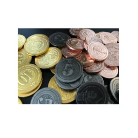 50 Metal Industrial Coins: Board Game Upgrade Set