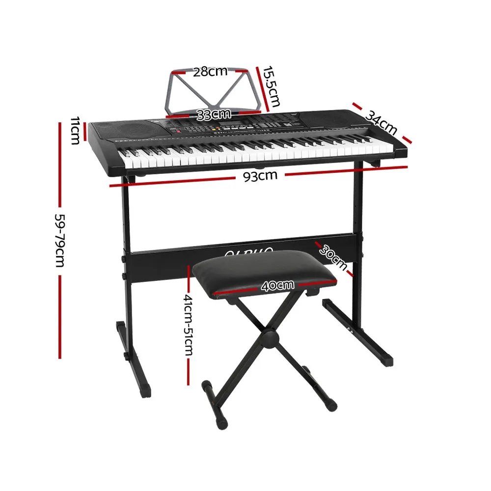 61-Key Digital Piano with Stand & Stool, Alpha