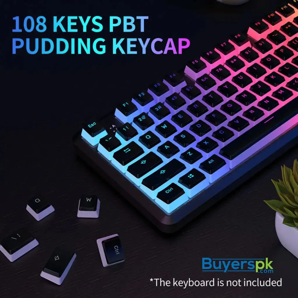 A-jazz Keycaps Pudding Pbt White