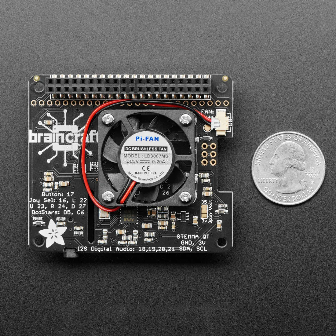 Adafruit BrainCraft HAT - Machine Learning for Raspberry Pi 4