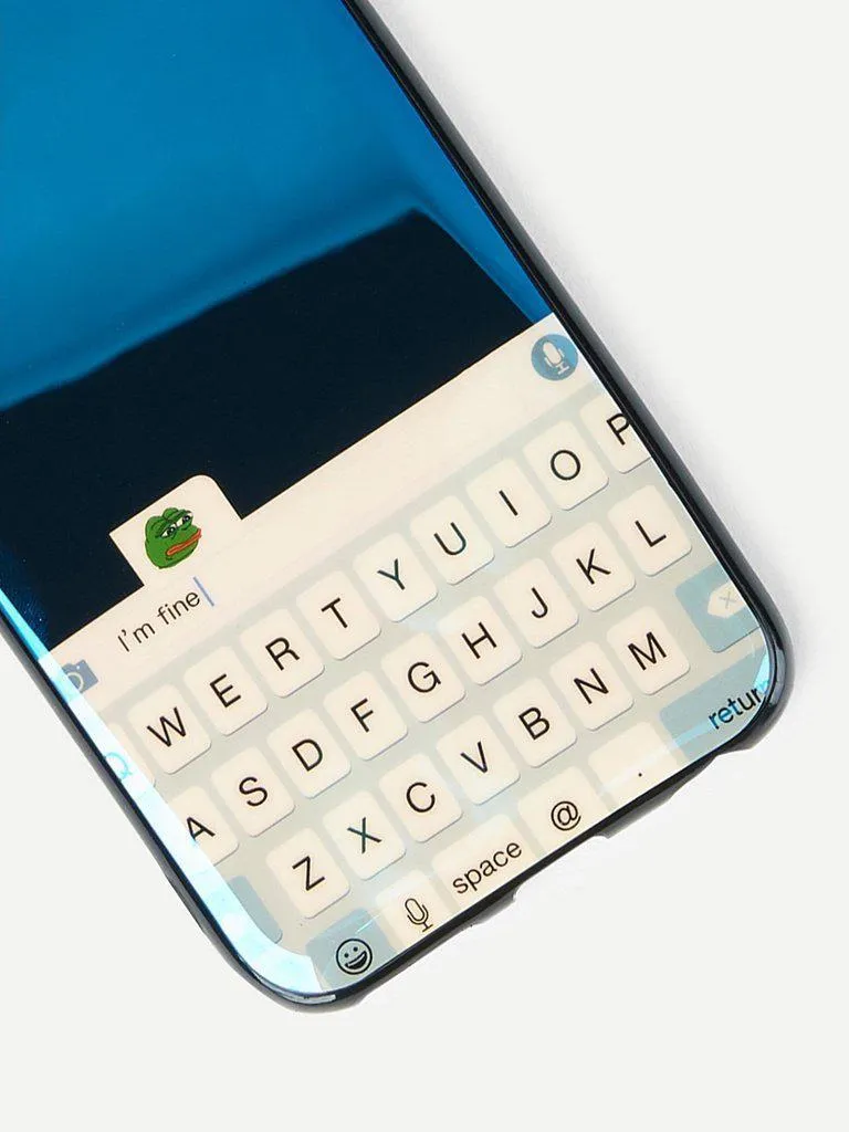 Alphabet Keyboard Print iPhone Case