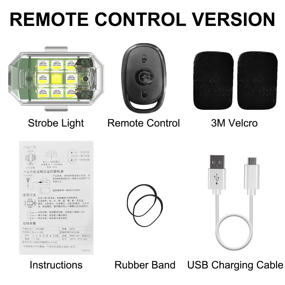 Anti-Collision Wireless Remote Control Flasher