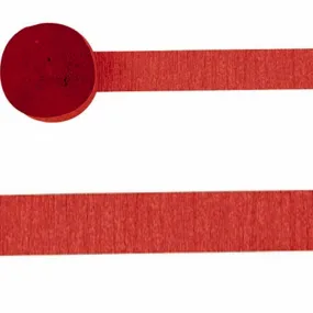 Apple Red Crepe Streamer 4.4cmx24.7m