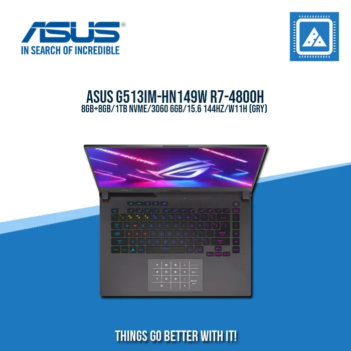 ASUS ROG STRIX G15 G513IM-HN149W R7-4800H/8GB 8GB/1TB NVME/3060 6GB | BEST FOR GAMING AND AUTOCAD LAPTOP