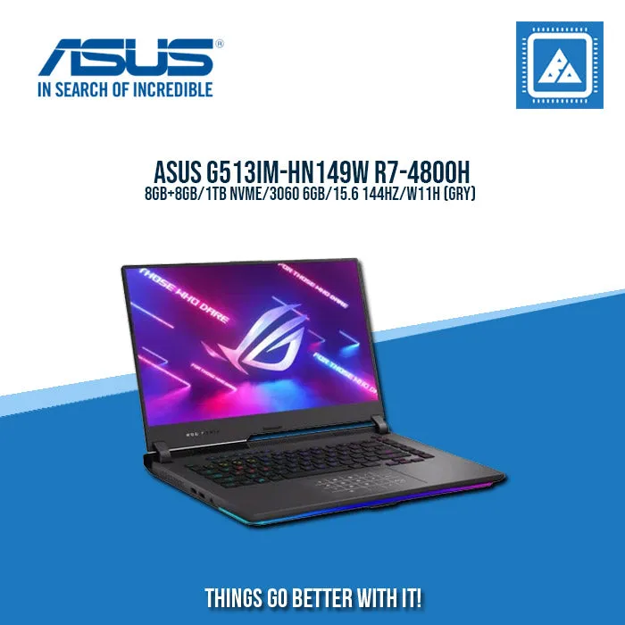 ASUS ROG STRIX G15 G513IM-HN149W R7-4800H/8GB 8GB/1TB NVME/3060 6GB | BEST FOR GAMING AND AUTOCAD LAPTOP