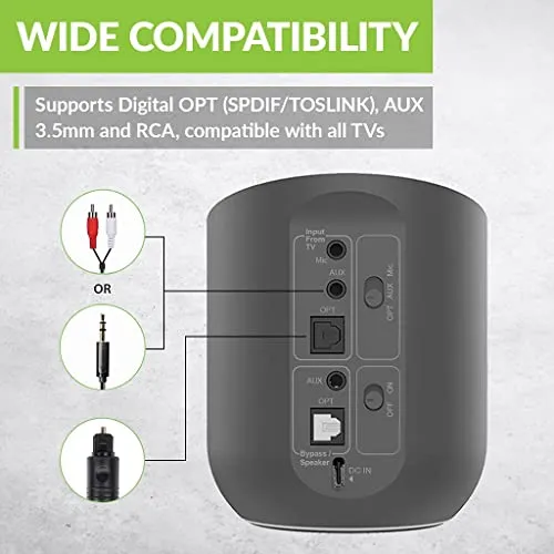 Avantree Orbit Bluetooth 5.0 Audio Transmitter for TV with 5.1 Surround