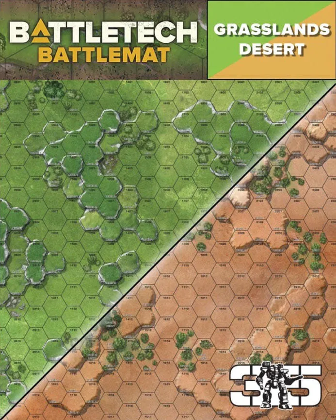 BattleTech: Battle Mat - Grasslands Desert