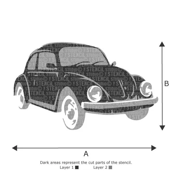 Beetle Car Stencil