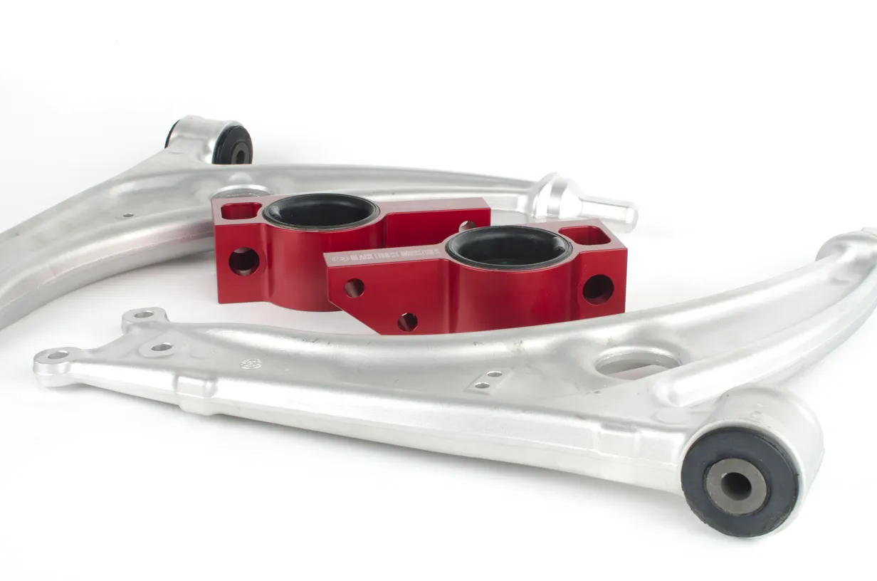 BFI MK5 / MK6 Caster  Rear Control Arm Brackets, TTRS Bushings and Aluminum Lower Control Arms