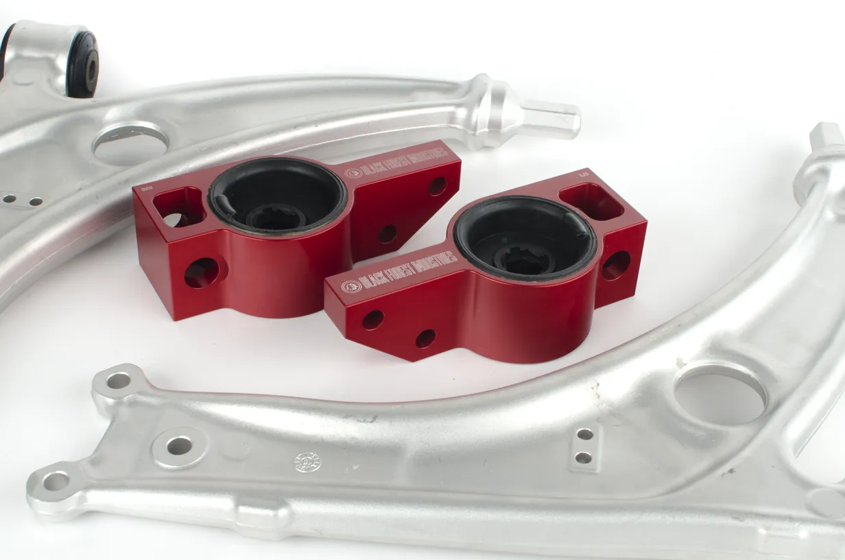 BFI MK5 / MK6 Caster  Rear Control Arm Brackets, TTRS Bushings and Aluminum Lower Control Arms