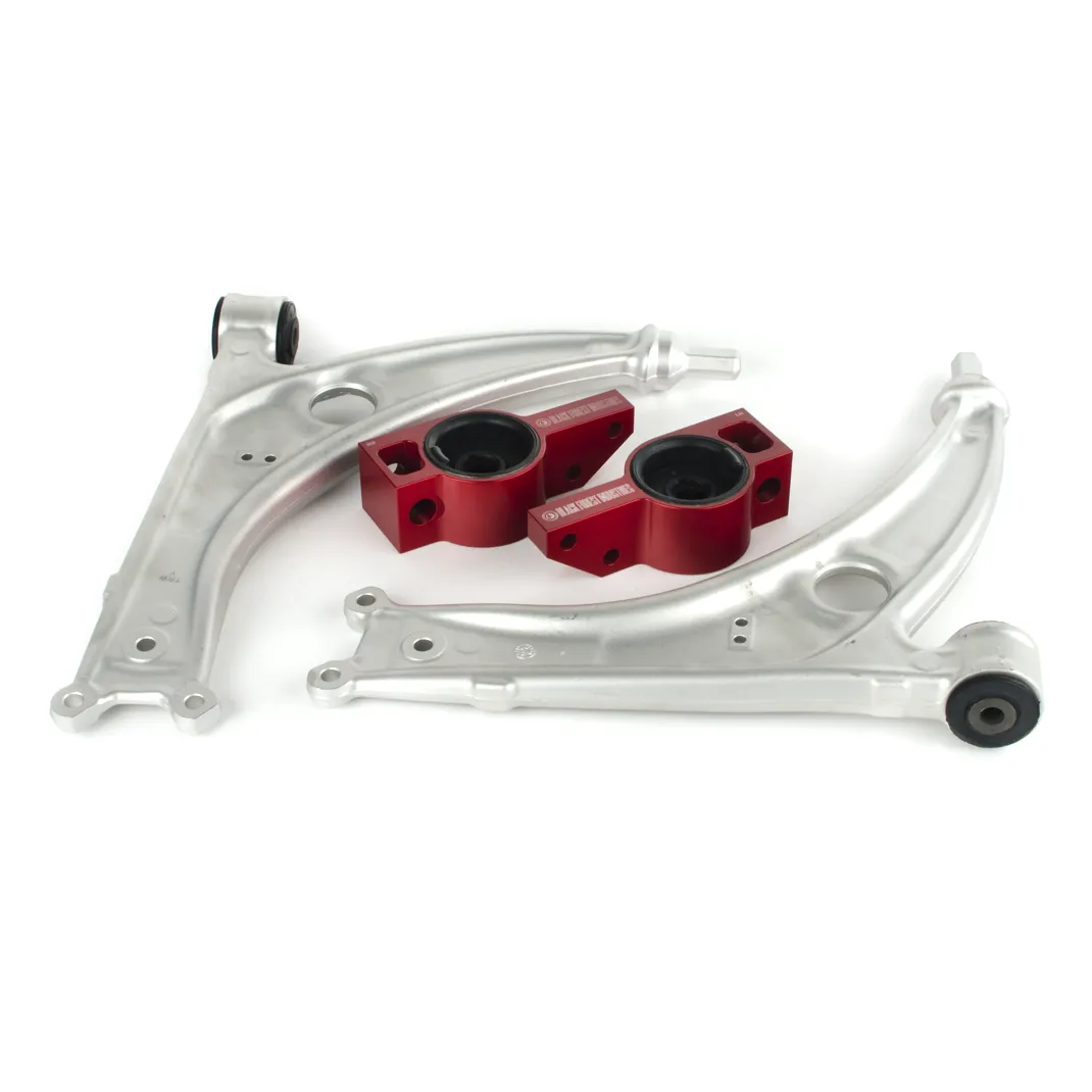 BFI MK5 / MK6 Caster  Rear Control Arm Brackets, TTRS Bushings and Aluminum Lower Control Arms