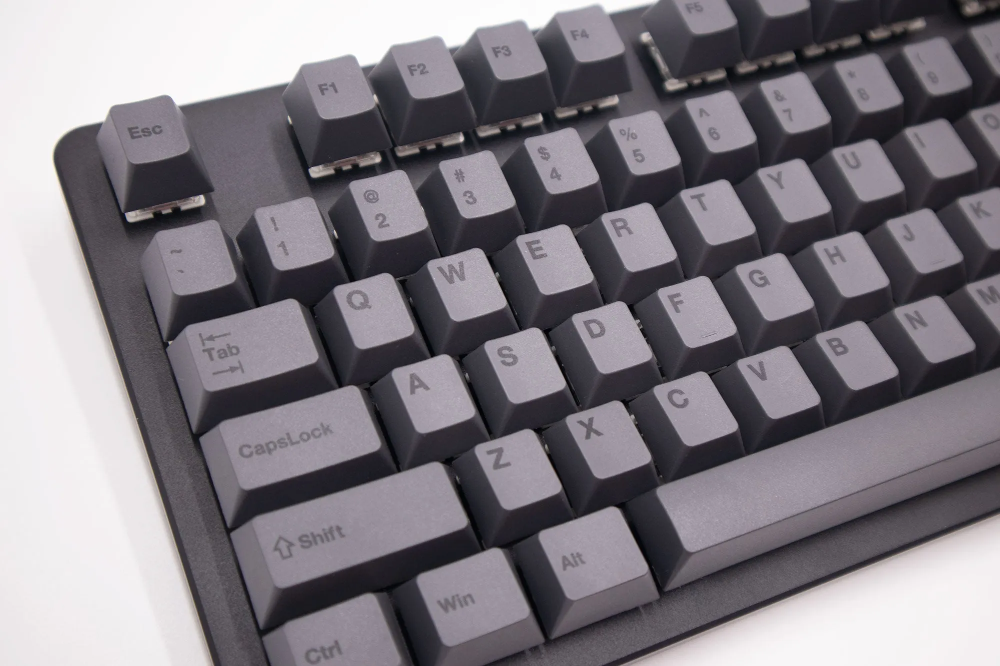 Black on Charcoal PBT Cherry Profile Keycaps, 146 Cap Set