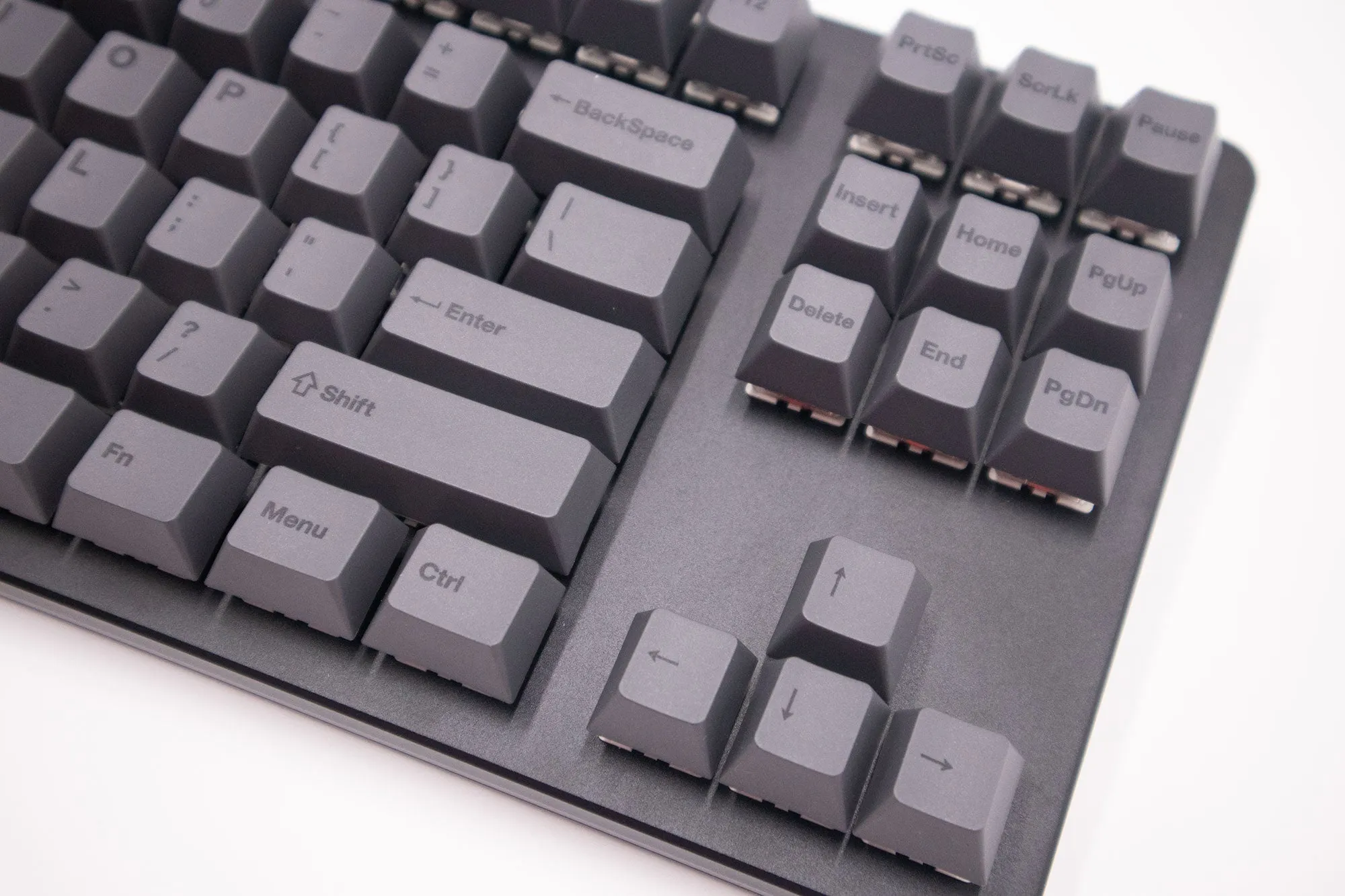 Black on Charcoal PBT Cherry Profile Keycaps, 146 Cap Set