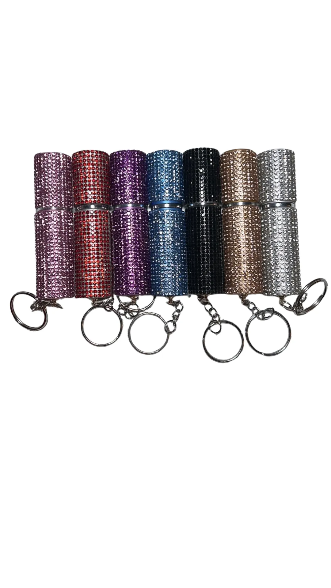 Bling travel perfume keychain