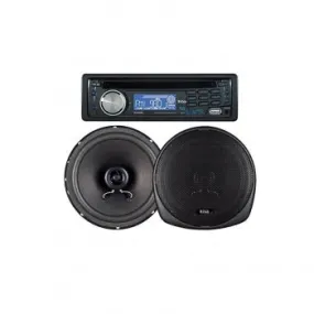 Boss Audio In-Dash Car Stereo CD AM/FM MP3 Receiver and 6.5" 2-Way Speaker Package