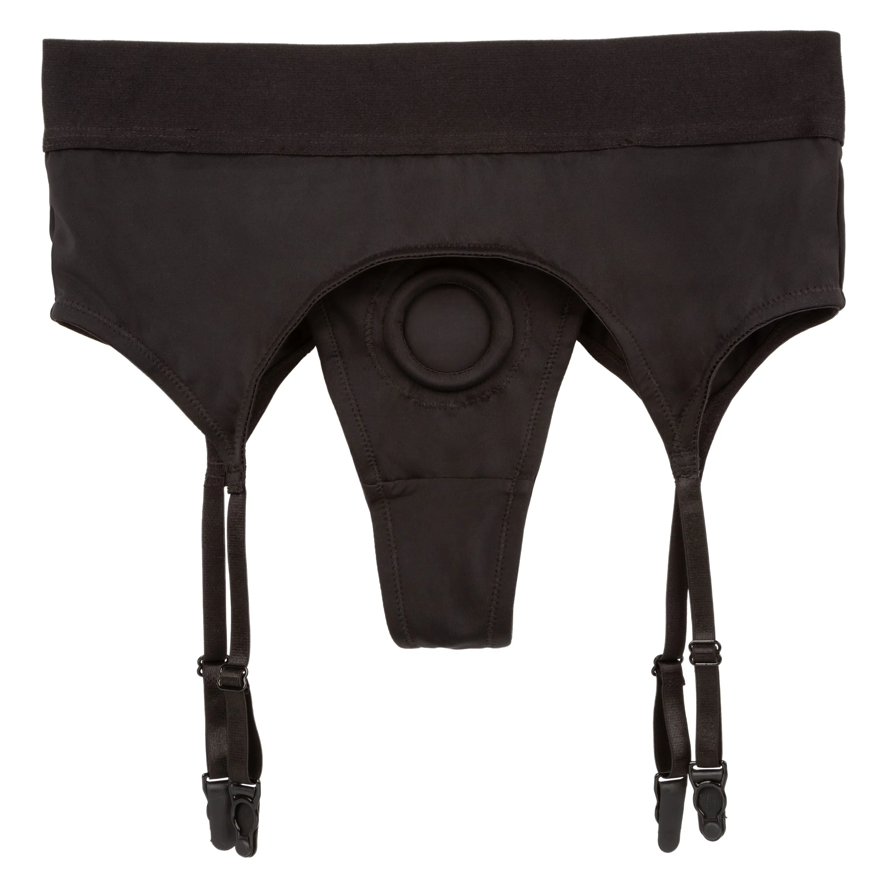 Boundless Thong With Garter - L/xl - Black