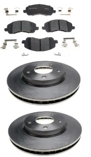 Brake pad rotor kit  2007-2016  FRONT fit Dodge Caliber Avenger Chrysler 200