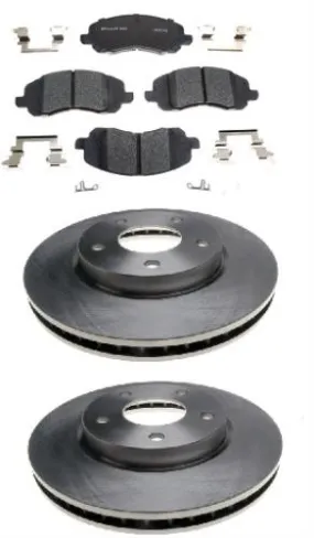 Brake pad rotor kit  2007-2016  FRONT fit Dodge Caliber Avenger Chrysler 200